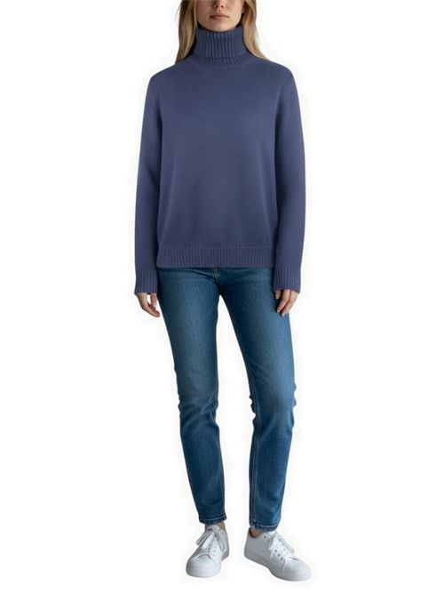 Blue women's turtleneck La fileria | 13203-14200598